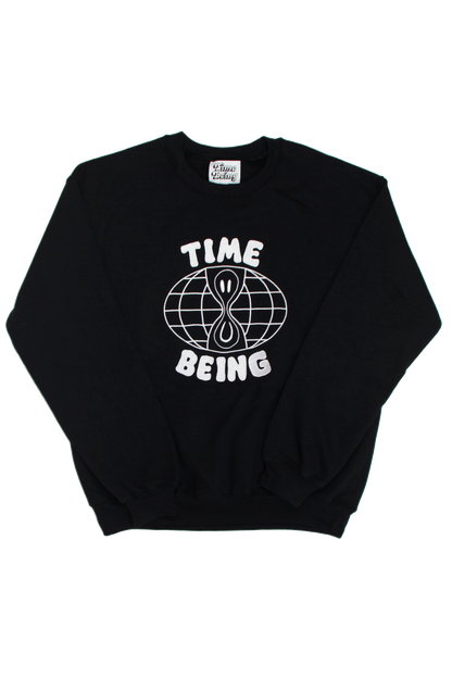CLASSIC TIME BEING CREWNECK - Black