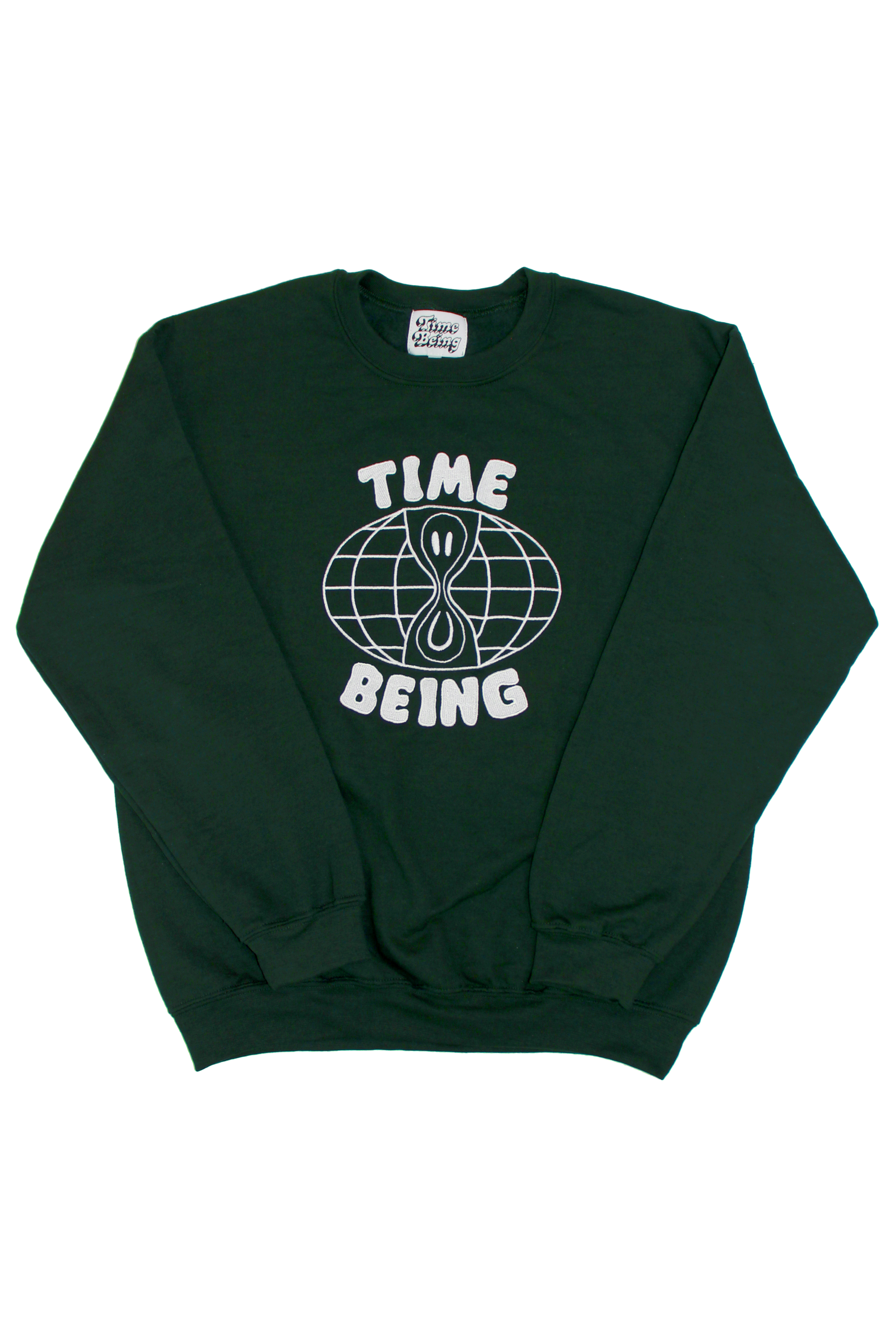 CLASSIC TIME BEING CREWNECK - Forest Green